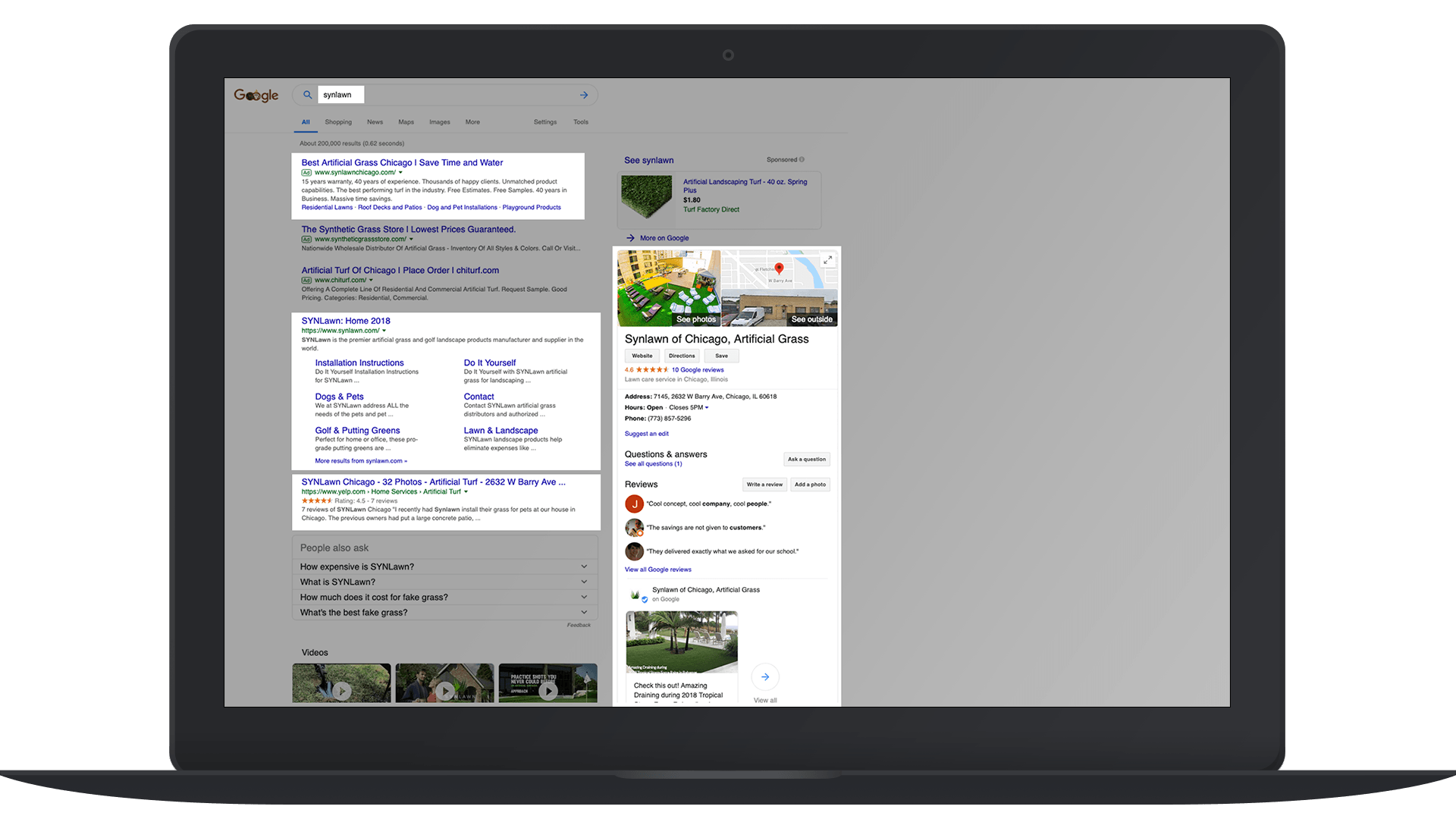 SYNLawn Chicago Social Media Content